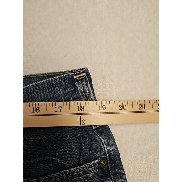 Carhartt Mens Relaxed Fit Work Jeans 100% Cotton Denim Jeans 38x32 (30) Distress - Picture 3 of 6